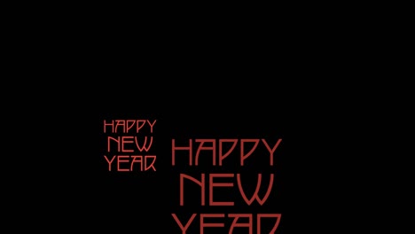 Animation-of-happy-new-year-text-in-red-on-black-background