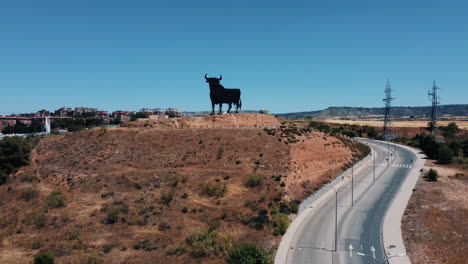 giant bull statue in spain