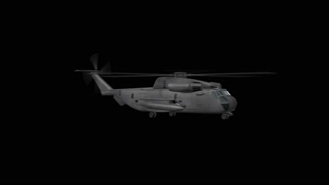 modelo de helicóptero militar gris en 3d