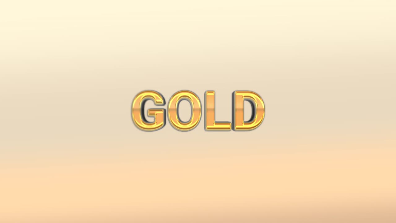골드 로고 3d 엠보스 애니메이션
