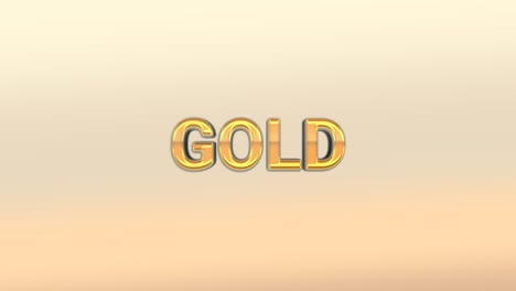 gold logo 3d emboss animation