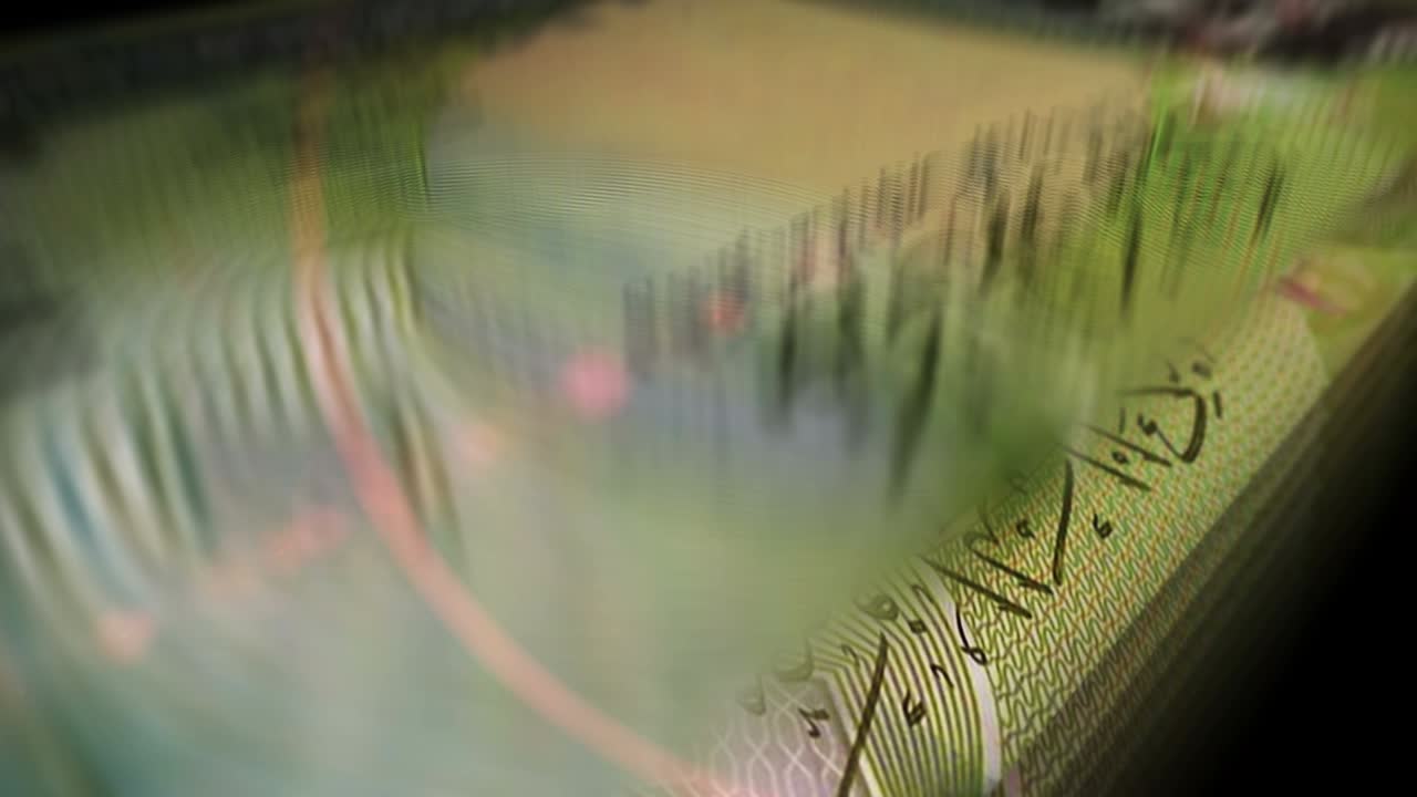 dinar de bahrein dinero contando bucle sin fisuras