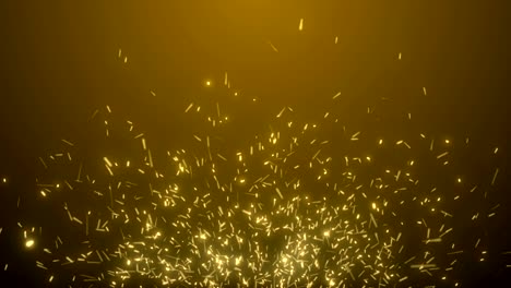 particles gold glitter bokeh award dust abstract background loop