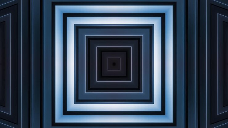 Abstract Geometric Tunnel Pattern