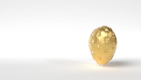 girando picos decorados con corazones dorados en 3d.