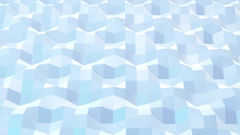 stylish white creative abstract low poly background in 4k. abstract waves move on glossy surface in loop. smooth soft seamless animation. simple minimalistic geometric bg.