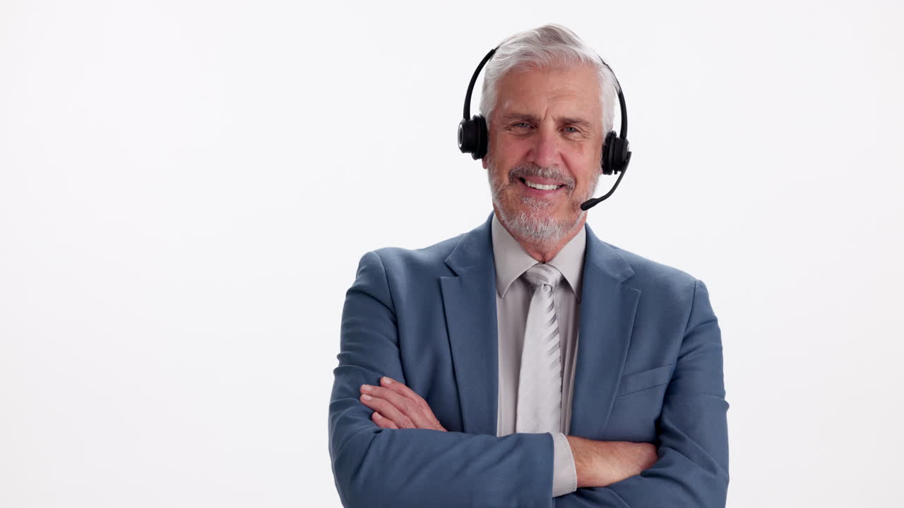 Mand med headset