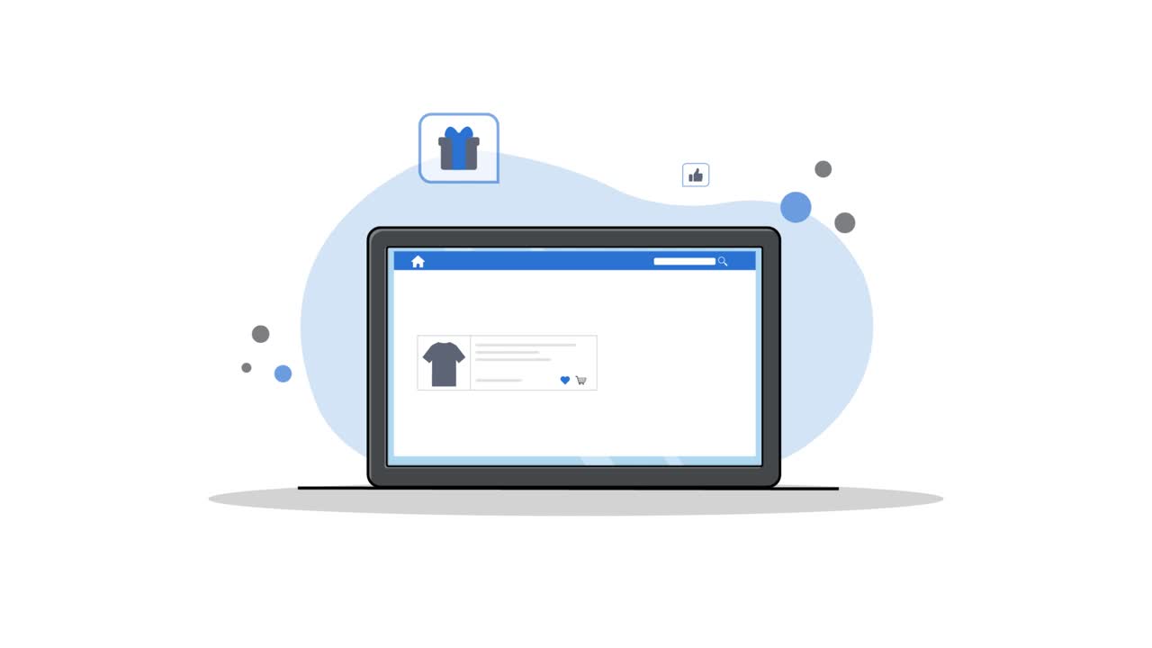 Online Shopping E-commerce Concept with Laptop and Add to Cart Button