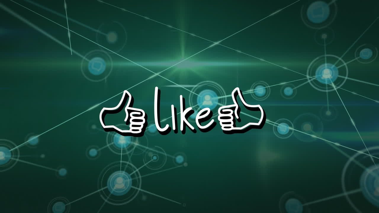 연결 네트워크를 통해 비슷한 텍스트의 애니메이션.