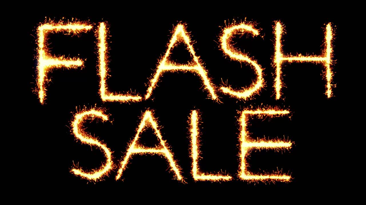 Flash Sale Sparkler Display