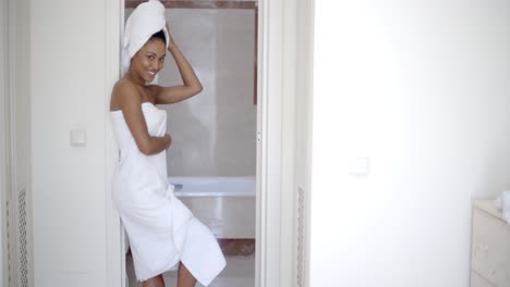 Woman-Wearing-Bath-Towel