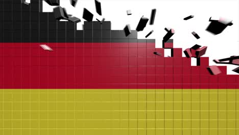 bandera alemana apareciendo introducción por regiones 4k mapa animado de alemania introducción fondo con países que aparecen y se desvanecen uno por uno y movimiento de la cámara