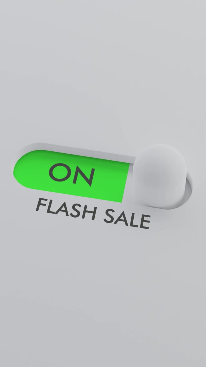 Switching on the FLASH SALE switch Vertical Video
