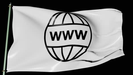 world wide web flag- waves