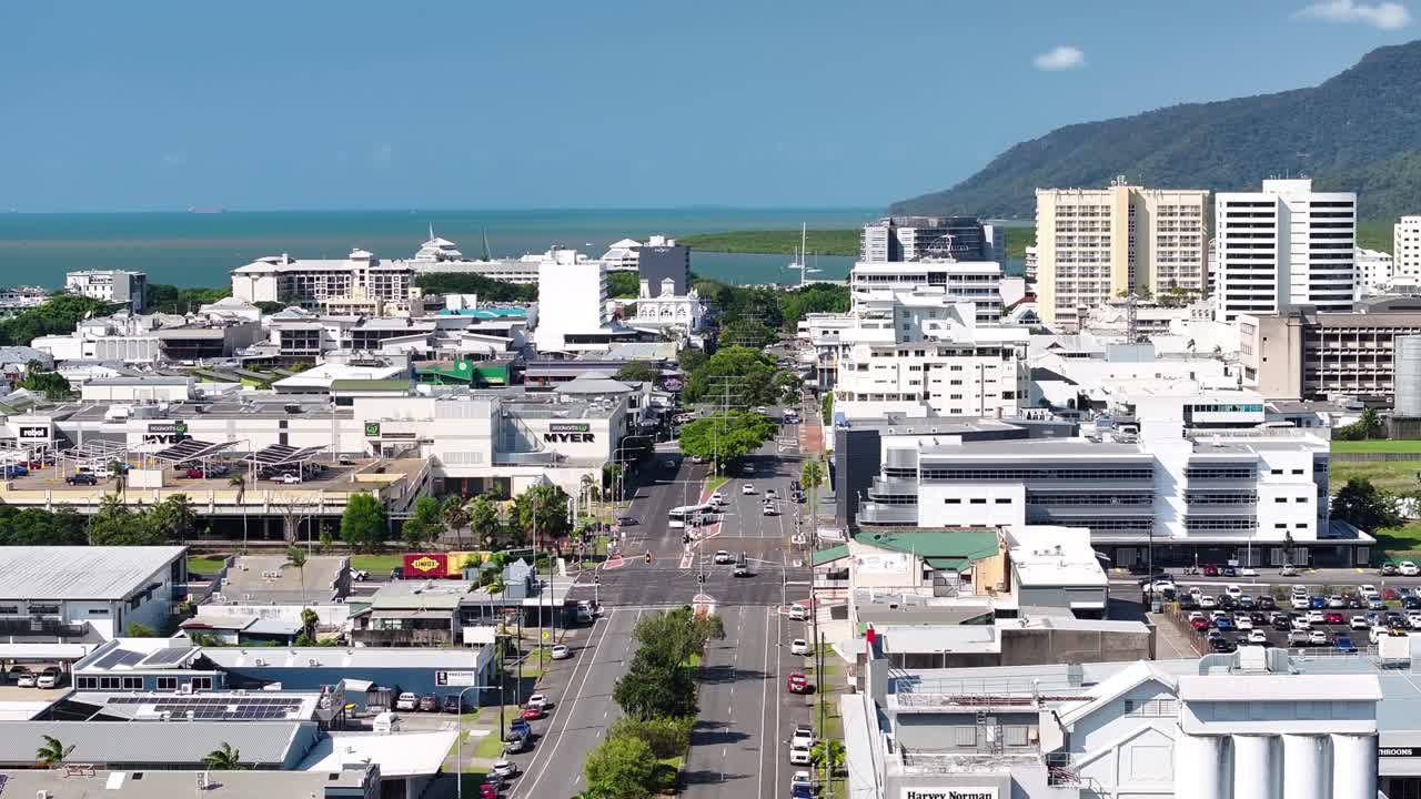 Aerial View of Cairns City, Queensland, Australia