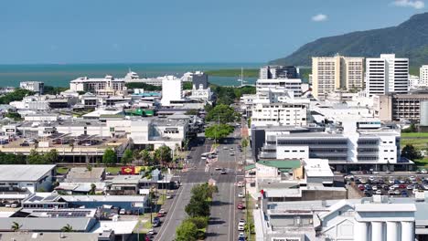 aerial view of cairns city, queensland, australia