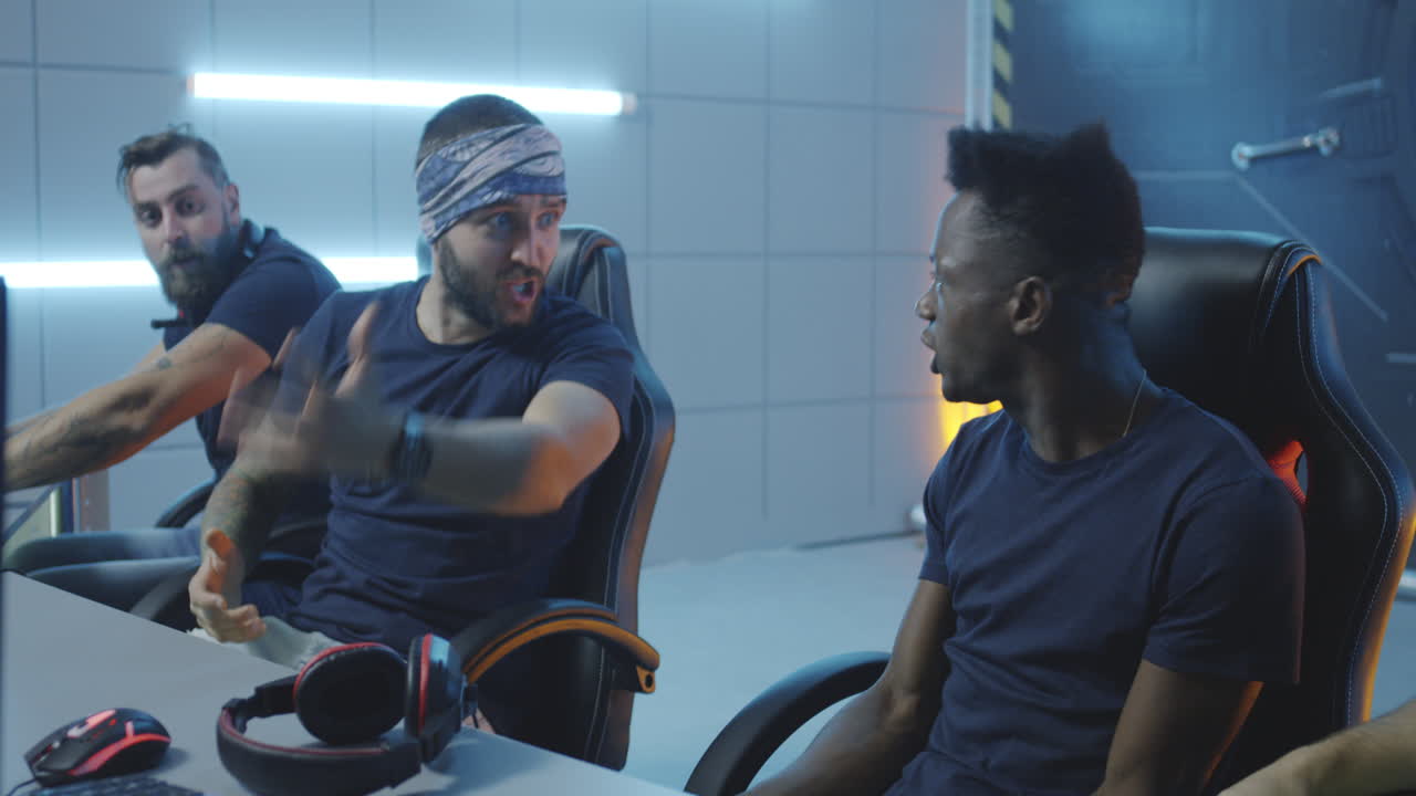 Gaming Team Losing a Match Medium Closeup of a Gaming Team Losing a Match at a Tournament