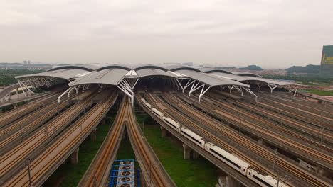 train station aerial photography