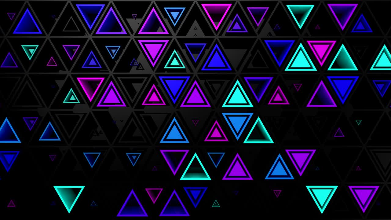 el fondo de los triángulos