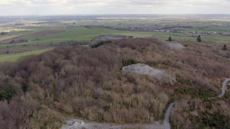 finvarra castle and caesar's cairn on top of knockma hill tracking outward