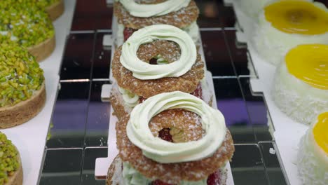 Close up of assorted pastries