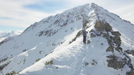 aventura de senderismo de invierno