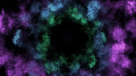 explosión de tinta de colores