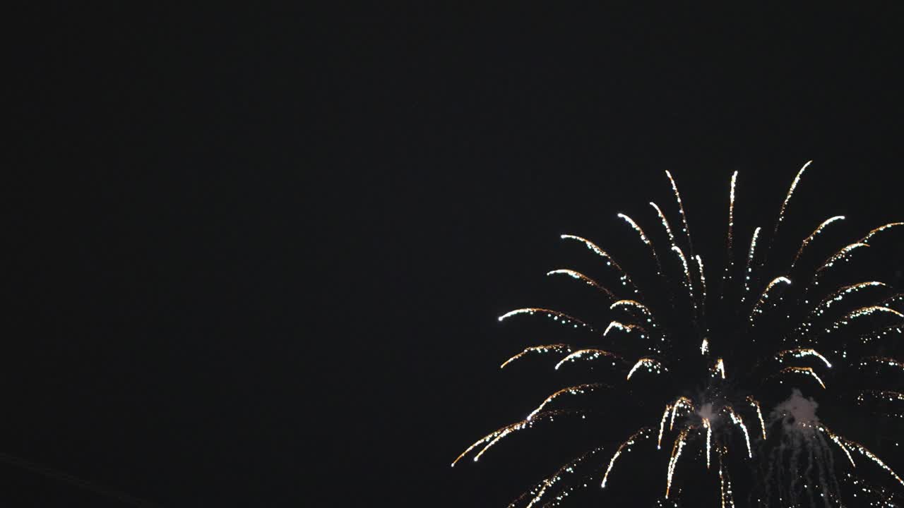 A breathtaking symphony of light and sound fills the night as fireworks dance across the sky