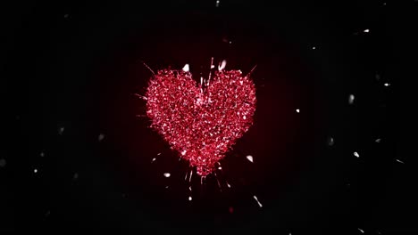 red heart explosion