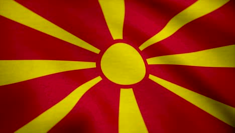 bandera de la macedonia