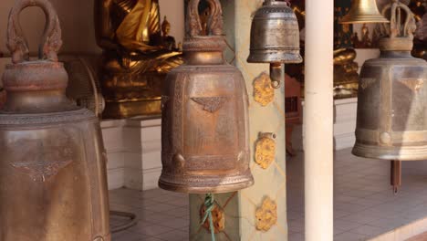 temple bells swinging subtly in the breeze.