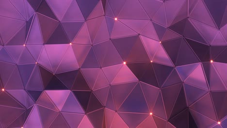 relieve triangular geométrico púrpura de bucle sin costura animación de renderizado en 3d
