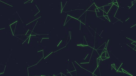 esfera de plexo geométrico abstracto en fondo negro con líneas y puntos - video de stock 4k