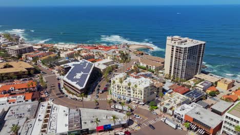 aerial view of la jolla seaside area in summer in california, usa