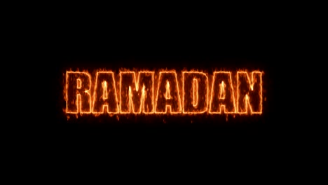 ramadan text on black, 3d render background, computer generating for holidays festive design