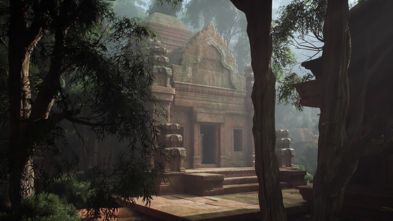 antiguas ruinas de templos en la jungla