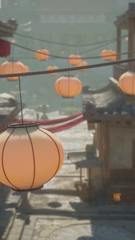 street scene in a chinese town