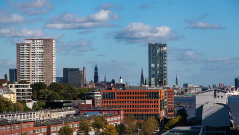 horizonte de hamburgo, alemania - vista durante el día