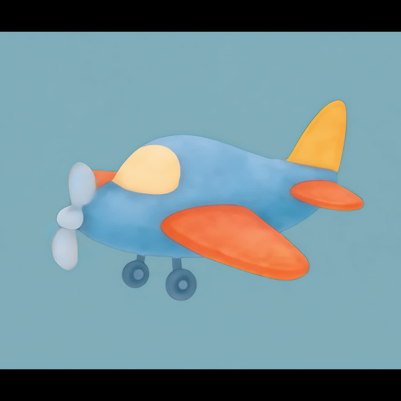 avión de dibujos animados