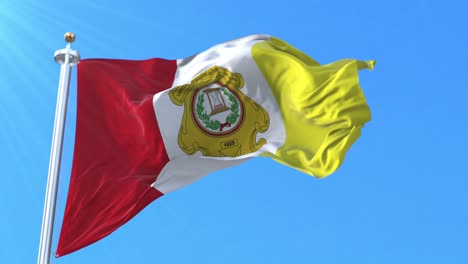 totonicapan department flag, guatemala. loop