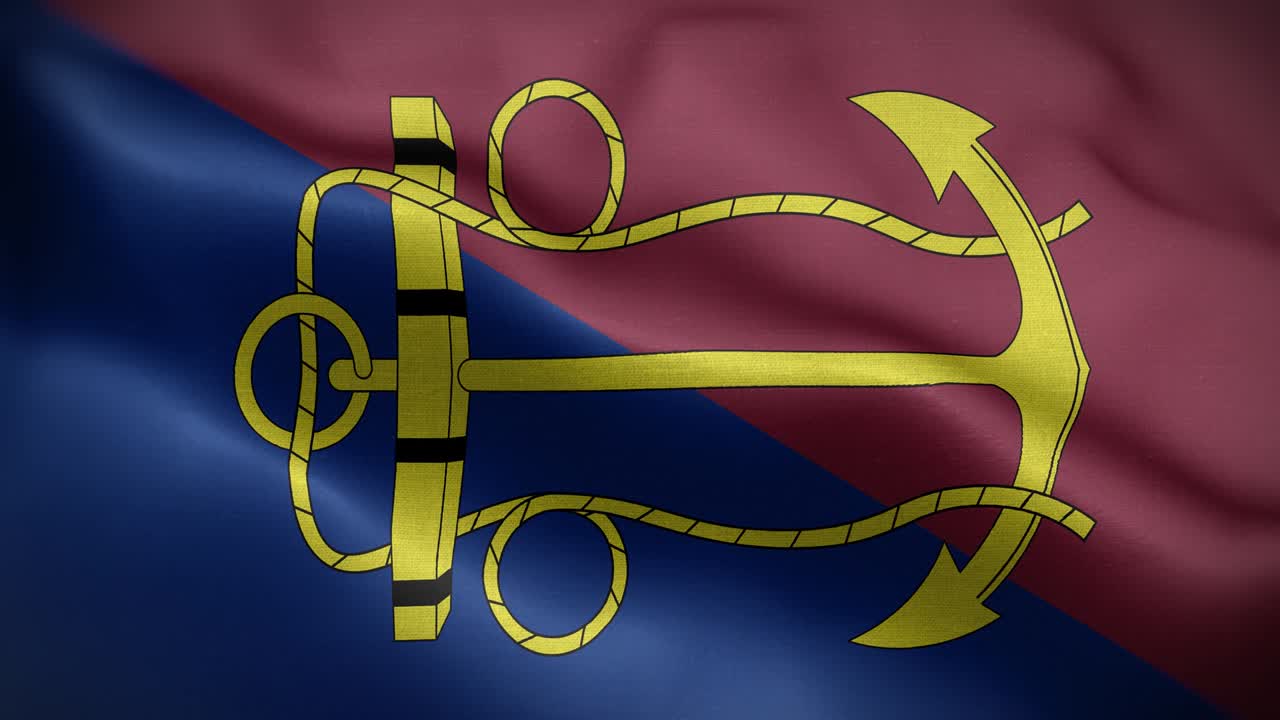 Canadian Navy Board Flag Loop Background 4K