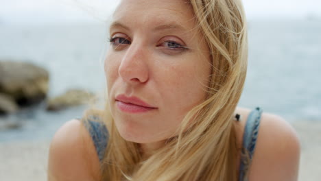 woman at the beach