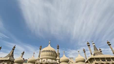 timelapse of clouds over royal pavilion