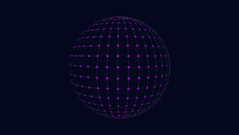 arte digital 3d bola de puntos azules - esfera abstracta sobre fondo negro