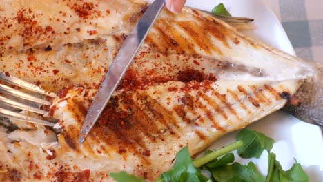 gegrilltes fischgericht