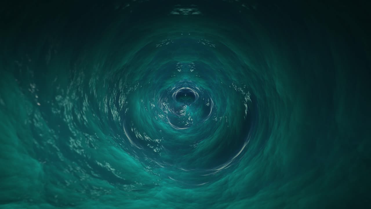 vj 파란 물 소용돌이의 끊임없는 루프