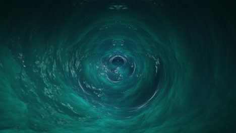 vj seamless loop of blue water vortex