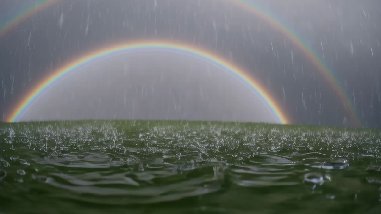 Double Rainbow After a Rainstorm