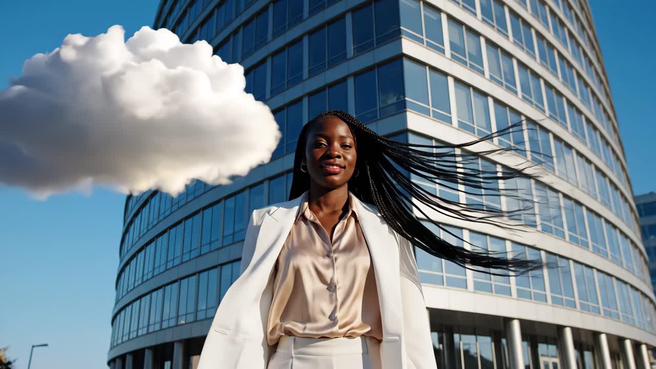 mujer de negocios en la ciudad