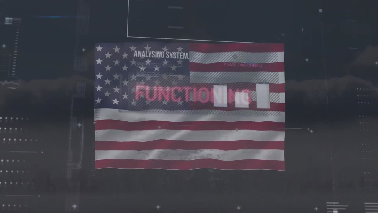 animación digital del banner de texto de inicio contra manchas digitales doradas de luz sobre fondo negro